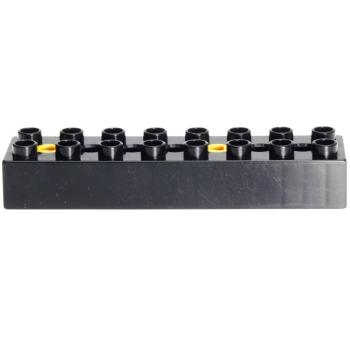 LEGO Duplo - Toolo Brick 2 x 8 with 2 Screws 31036c01 Black