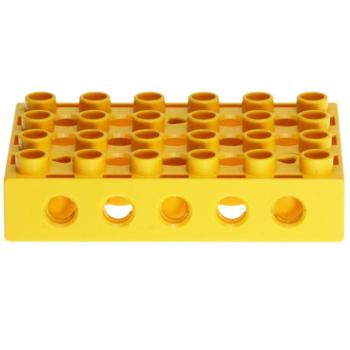 LEGO Duplo - Toolo Brick 4 x 6 with 3 Screws 31345c01 Yellow