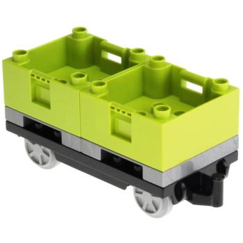 LEGO Duplo - Train Wagon Container Carrier 31300c01/47415/47423 Lime