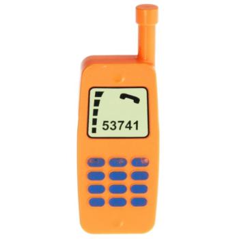 LEGO Duplo - Utensil Telephone, Mobile 51289pb01 Orange