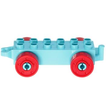 LEGO Duplo - Vehicle Car Base 2 x 6 11248c02 Medium Azure