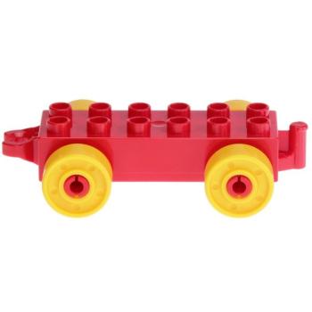 LEGO Duplo - Vehicle Car Base 2 x 6 11248c01 Red