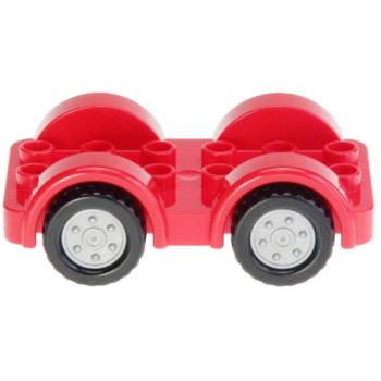 LEGO Duplo - Vehicle Car Base 2 x 6 11841c01 Red