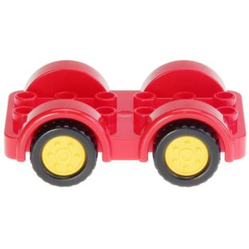 LEGO Duplo - Vehicle Car Base 2 x 6 11841c02 Red