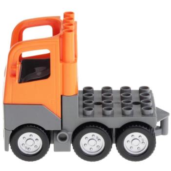 LEGO Duplo - Vehicle Truck 1326c01 / 48125c03 Dark Bluish Gray / Orange