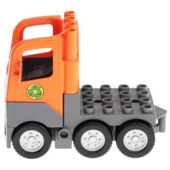 LEGO Duplo - Vehicle Truck 1326c01 / 48125c03pb01 Orange