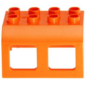 LEGO Duplo - Train Cabin Roof 13530 Orange