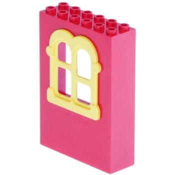 LEGO Fabuland Parts - Building Wall x637c02 Red