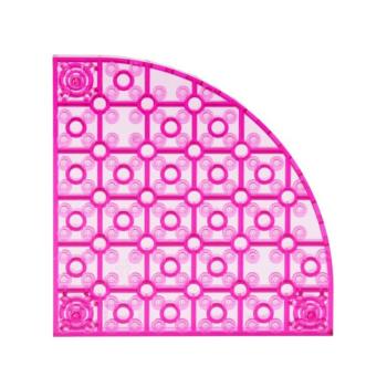 LEGO Parts - Brick, Round Corner 47376 Trans-Dark Pink