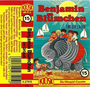 MC - Benjamin Blümchen 15 - im Urlaub - Auflage 80er-Jahre