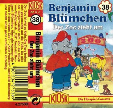 MC - Benjamin Blümchen 38 - Der Zoo zieht um - Auflage 80er-Jahre