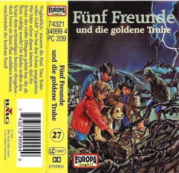 MC - Fünf Freunde 27 - und die goldene Truhe - Auflage 90er-Jahre