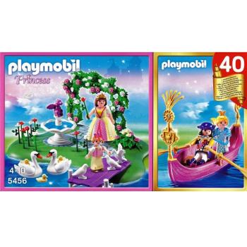 Playmobil - 5456 Jubiläums-Kompakt Set Prinzessinneninsel mit romantische Gondel