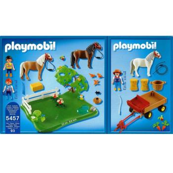 Playmobil - 5457 Jubiläums-Kompakt Set Ponykoppel + Ponywagen