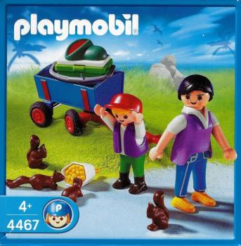 Playmobil - 4467 Besucher mit Bollerwagen