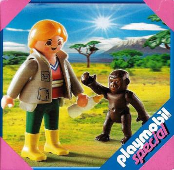Playmobil - 4757 Soigneur avec bébé gorille