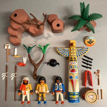 Playmobil Vintage Indianer mit Totem