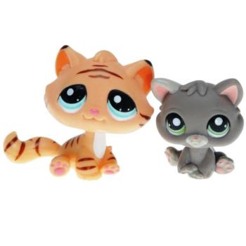 Littlest Pet Shop - Pet Pairs - 1607 Kitten, 1608 Tiger