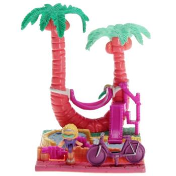 Polly Pocket Mini - 1994 - Pollyville - Palm Tree Playset Bluebird Toys