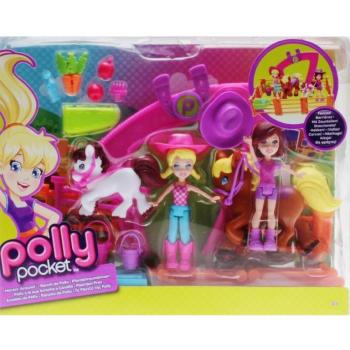 Polly Pocket X7175 - Horsin' Around Doll Playset