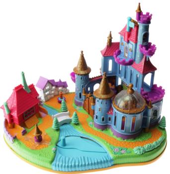 Polly Pocket Mini - 1997 - Disney - Belle Beauty and the Beast Magical Castle - Bluebird Toys