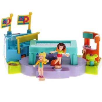 Polly Pocket Mini - 1999 - Gym Turnfest - Trampoline Mattel Toys 24846
