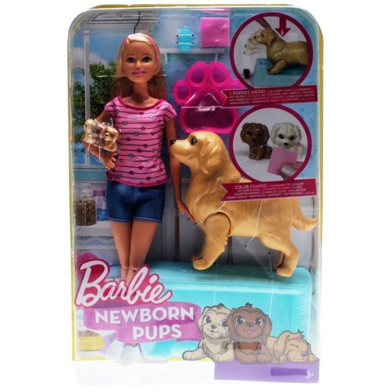 Barbie Welpen Rettung Auto mit Einrichtung und Welpen, € 15
