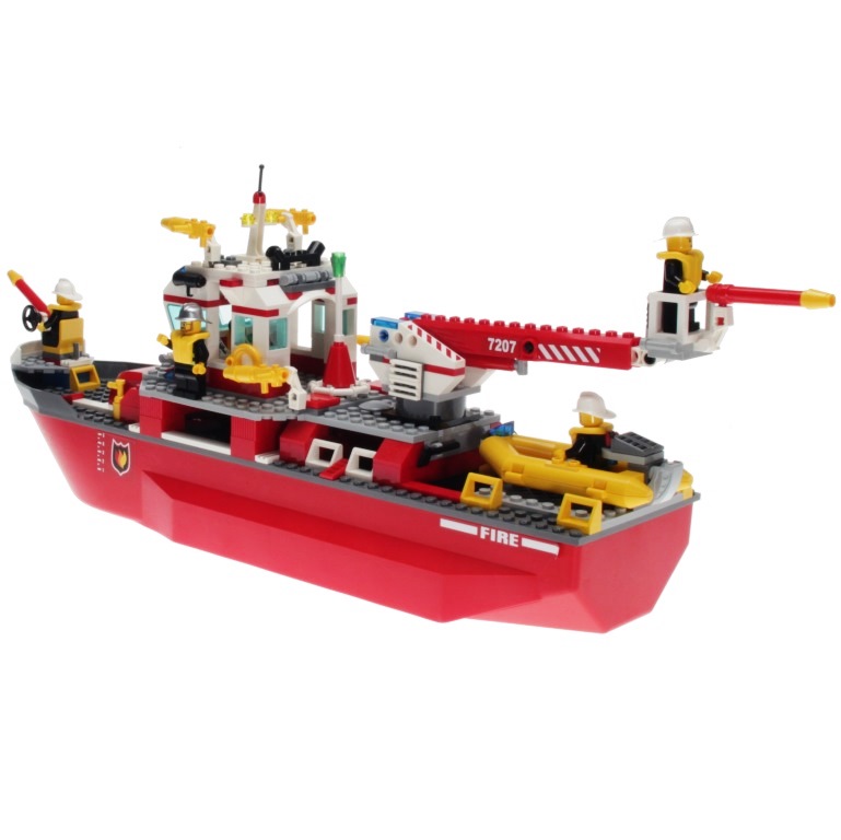 Lego City 7207 Feuerwehrschiff Decotoys