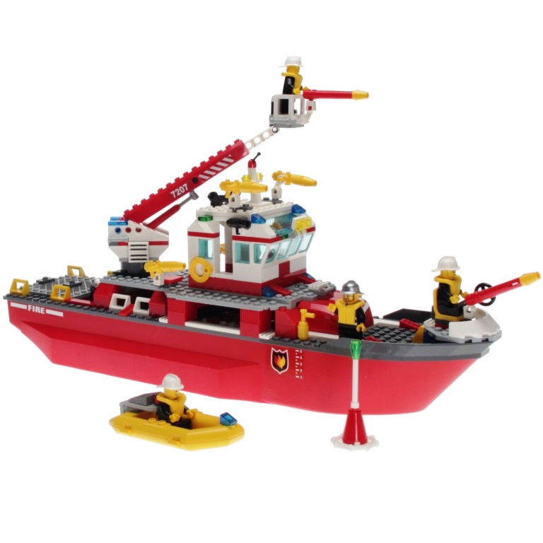 Lego City 7207 Feuerwehrschiff Decotoys