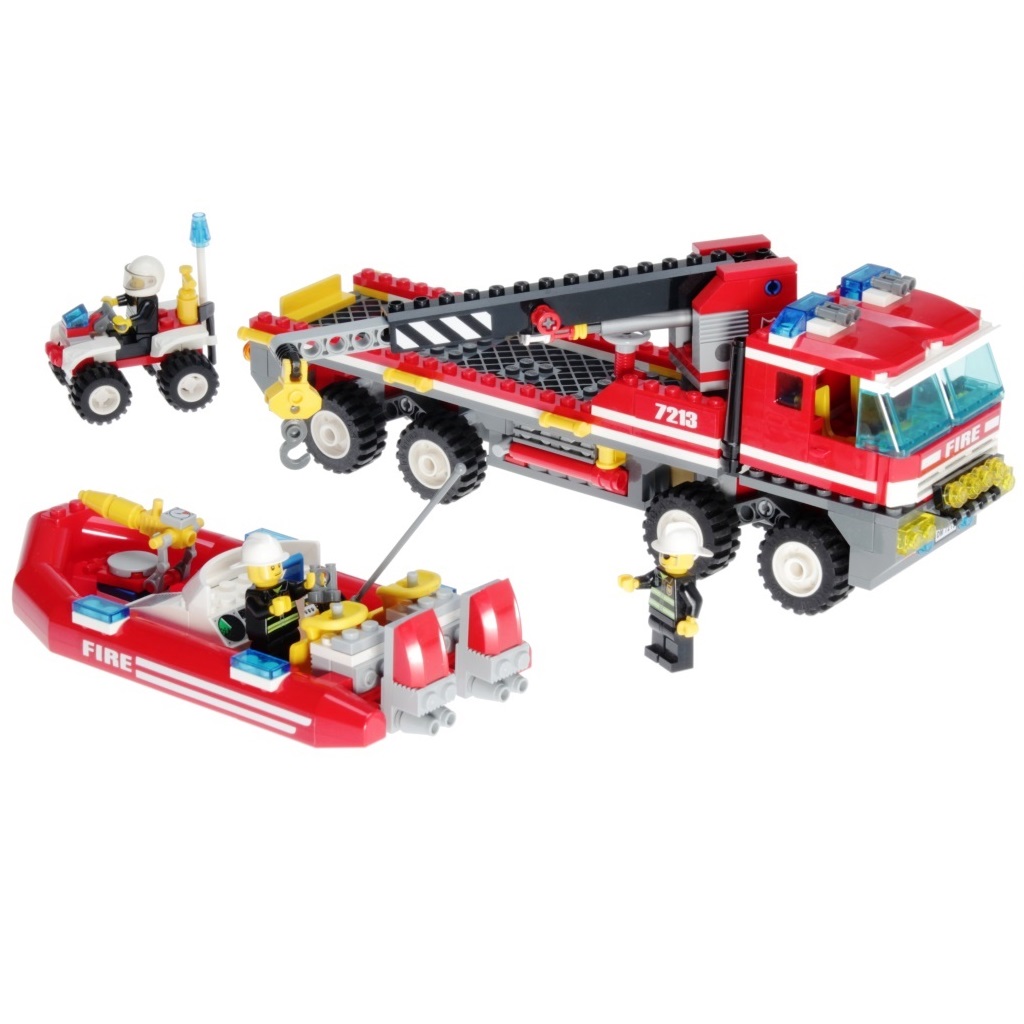 LEGO City 7213 Off Road Fire Truck Fireboat DECOTOYS