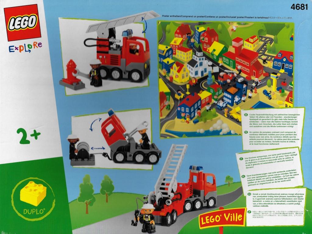 LEGO Duplo 4681 - Le camion de pompiers - DECOTOYS