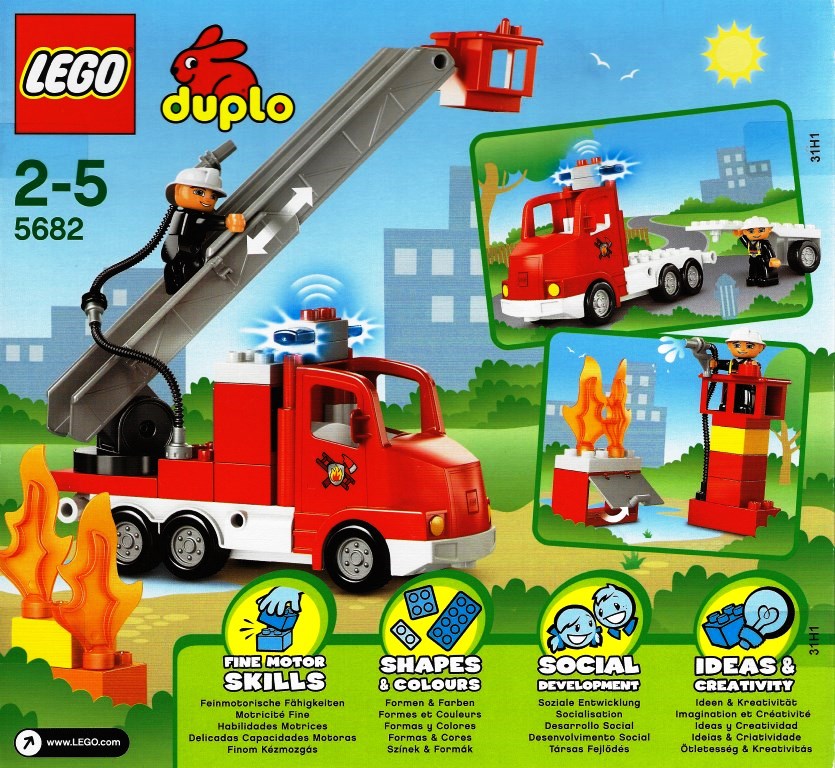 LEGO Duplo 5682 - Le camino des pompiers - DECOTOYS