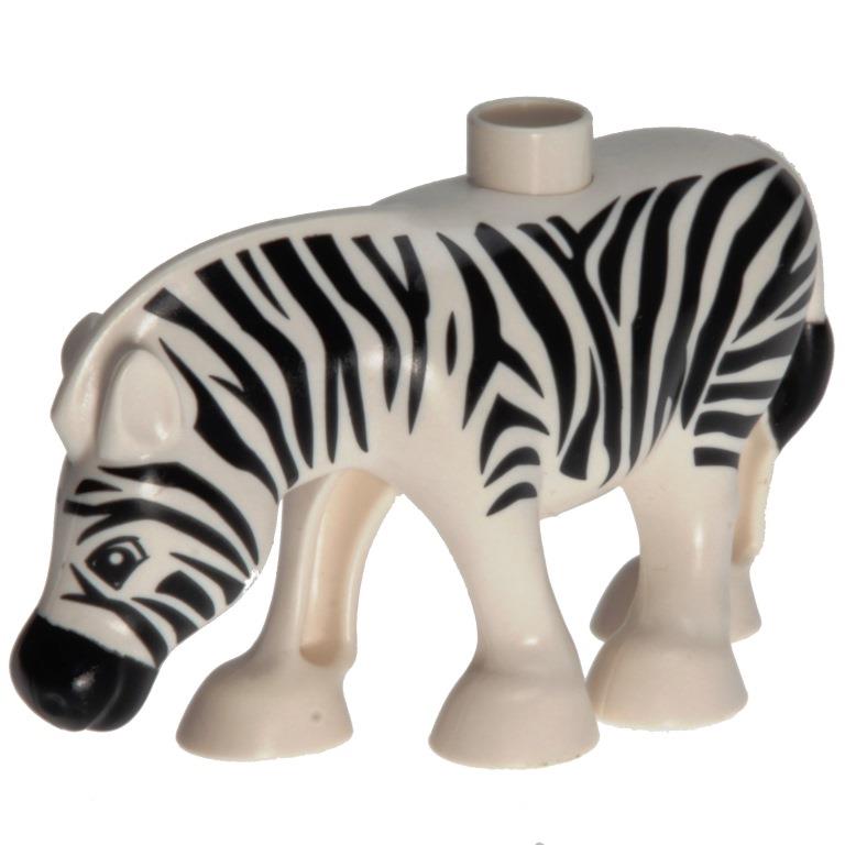 LEGO Duplo Animal Zebra Smooth White Mane - DECOTOYS