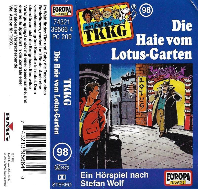 MC - TKKG 098 - Die Haie vom Lotus-Garten - DECOTOYS