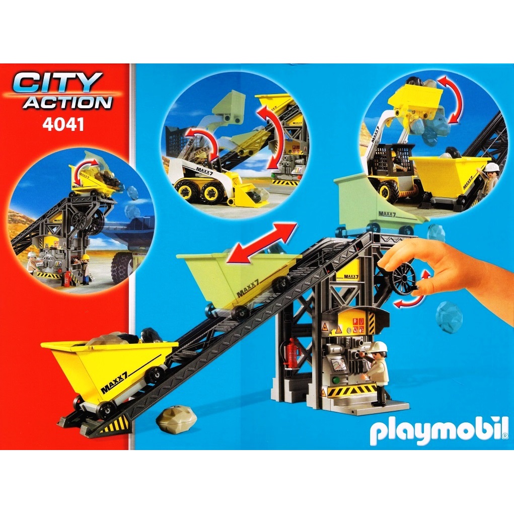 Playmobil - 4041 Conveyor Belt with Mini Excavator DECOTOYS