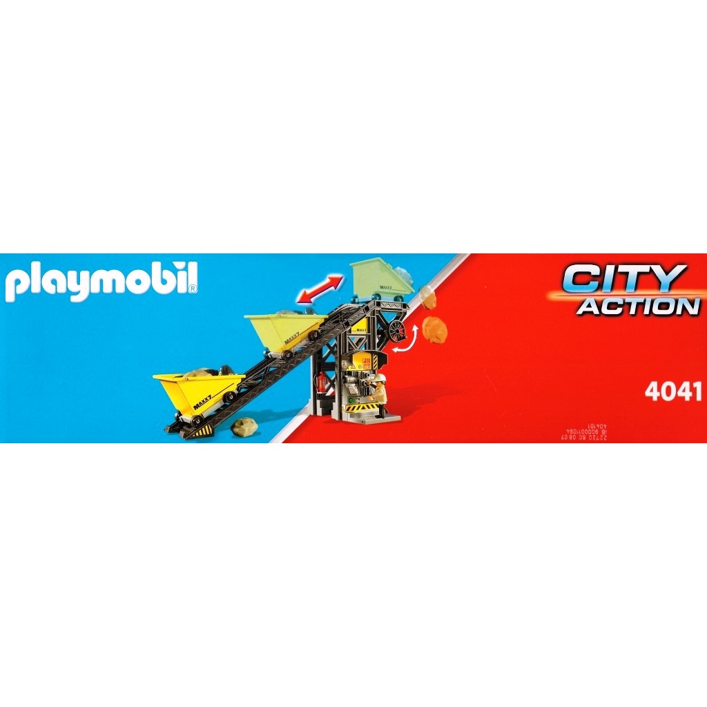 Playmobil - 4041 Conveyor Belt with Mini Excavator DECOTOYS