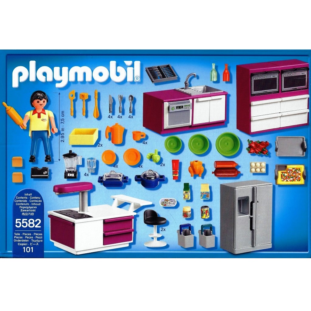 Playmobil - 5582 Cuisine avec îlot - DECOTOYS