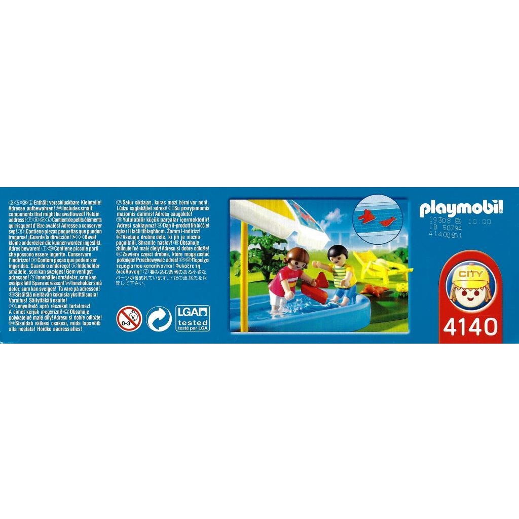 Playmobil - Compact set famille avec piscine - 4140