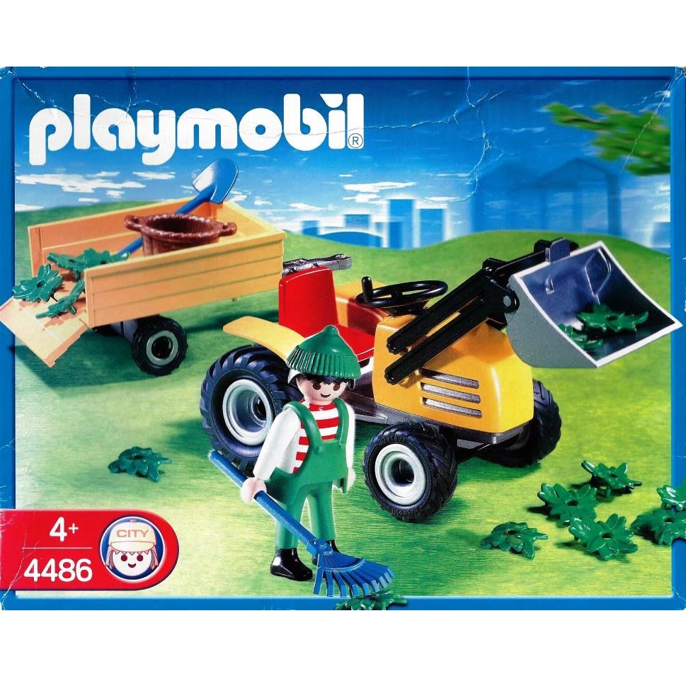 Playmobil - 4486 Tracteur de jardin avec remorque - DECOTOYS