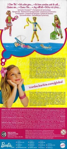 BARBIE - W3766 - Barbie - I PEUT Être Championne de gymnastique - DECOTOYS