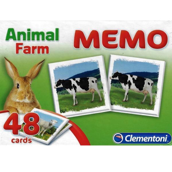 Clementoni - 96833 MEMO Animal Farm