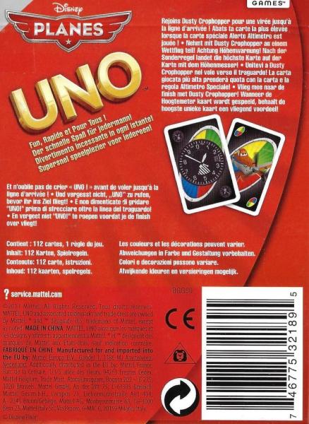 Mattel BGG50 - UNO Disney Planes Card Game