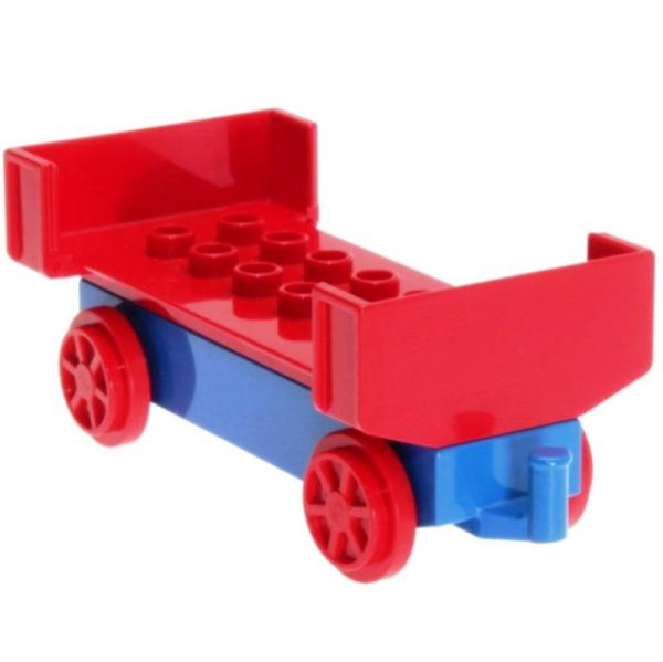 LEGO Duplo - Train Wagen Low Side Car Red duptrain01/6440