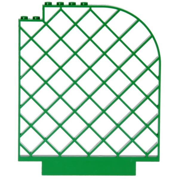 LEGO Belville Parts - Wall, Lattice Curved 6166 Green