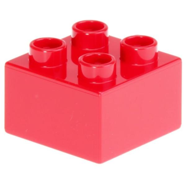 LEGO Duplo - Brick 2 x 2 3437 Red