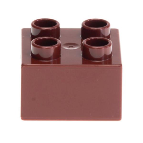 LEGO Duplo - Brick 2 x 2 3437 Reddish Brown