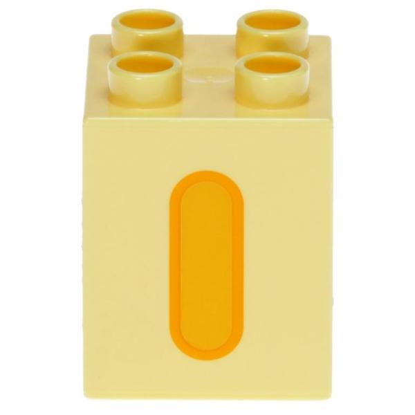 LEGO Duplo - Brick 2 x 2 x 2 Letter I 31110pb152