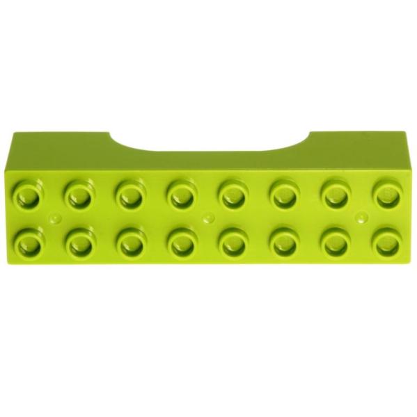 LEGO Duplo - Brick 2 x 8 x 2 Arch 18652 Lime