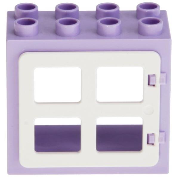 LEGO Duplo - Building Window 61649/90265 Lavender White