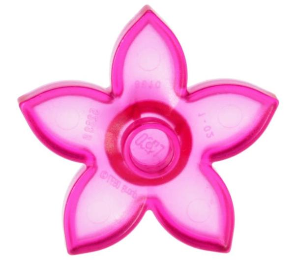 LEGO Duplo - Plant Flower 6510 Trans-Dark Pink